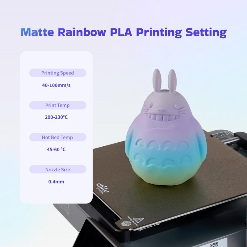 Conjure Matte Rainbow PLA Filament