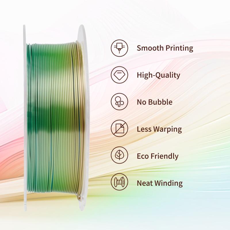 Conjure Silk Rainbow PLA Filament