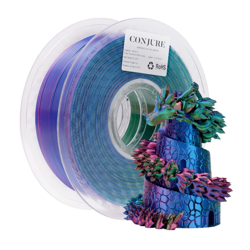 Conjure Silk Tri-Color PLA Filament